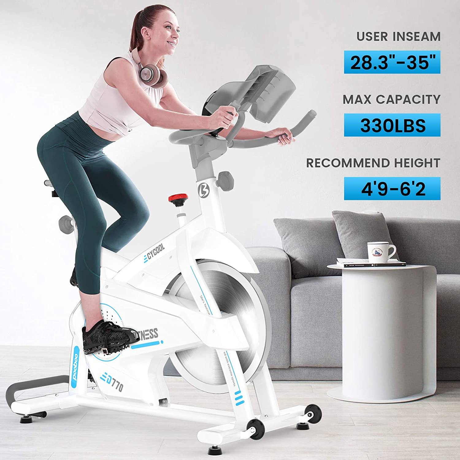 Afully Indoor Cycling Bike, Exercise Bikes Magnetic Resistance Stationary Bike - JOY2ESpree