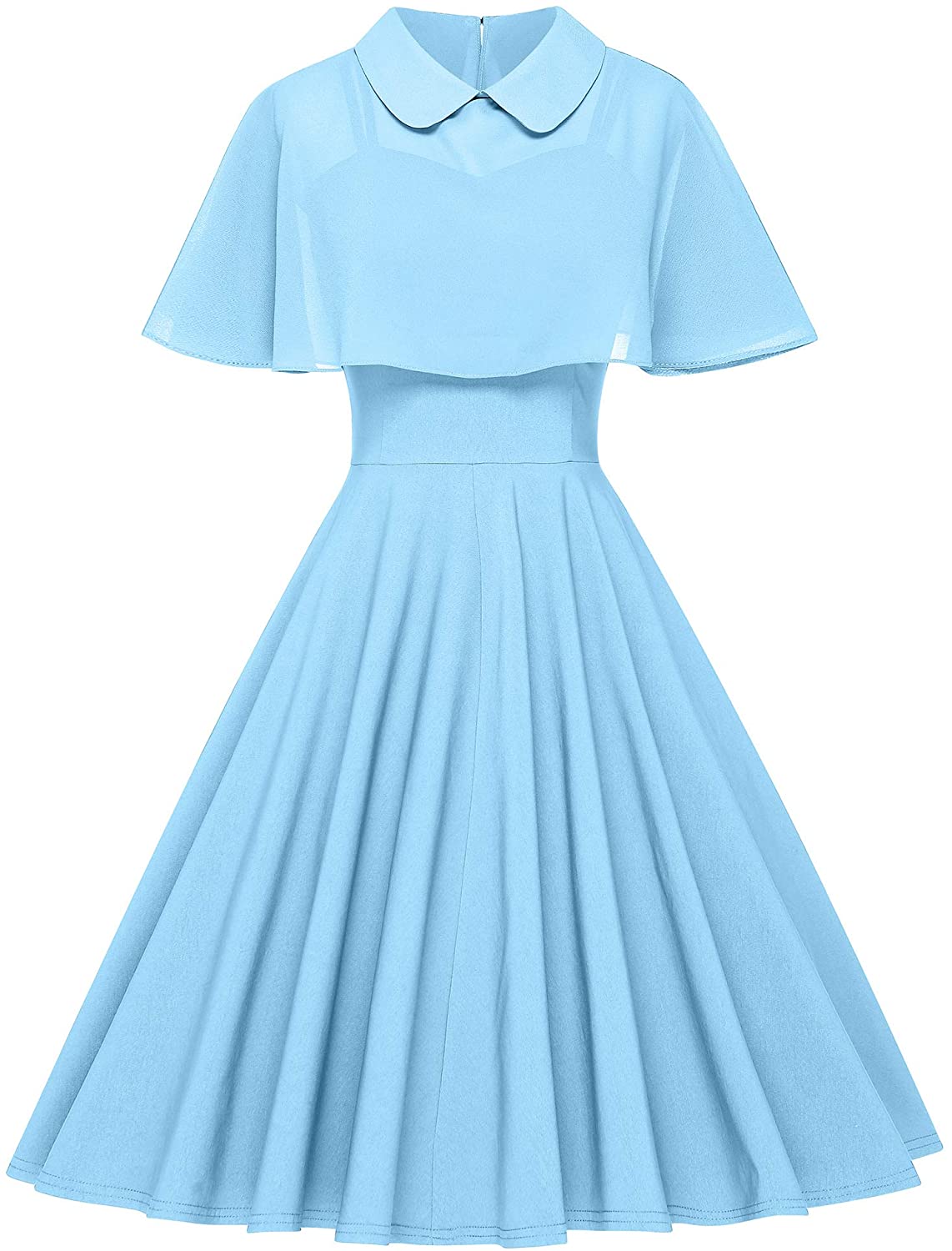 GownTown Women's 1950s Cloak Two-Piece Cocktail Dress