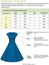 
                        
                          Muat gambar ke penampil Galeri, GownTown Women's 1950s V-Neck Bowknot Swing Cocktail Dress
                        
                      