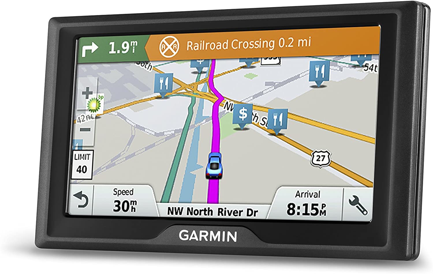 Garmin Drive 61 USA LM GPS Navigator System with Lifetime Maps, Spoken Turn-By-Turn Directions