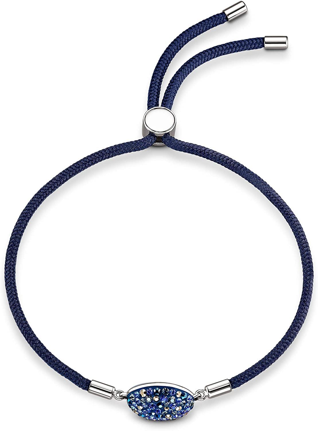 SWAROVSKI Women's Power Collection Elements Black Cord Band Crystal Bracelet Collection - JOY2ESpree