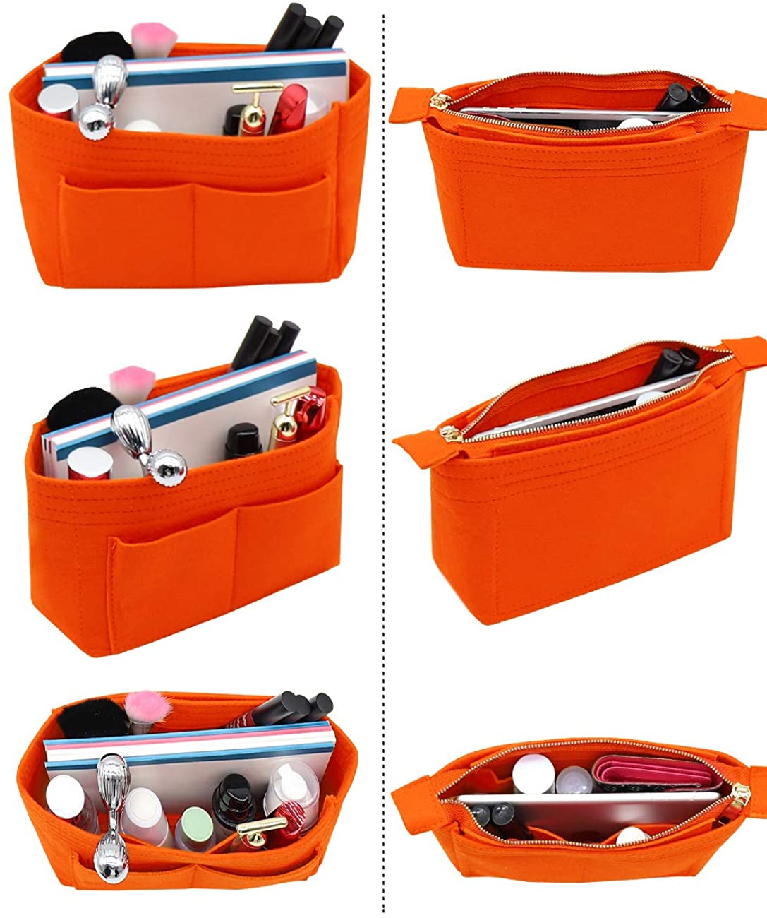 LEXSION Organizer,Bag Organizer,Insert purse organizer with 2 packs in one set fit LV NeoNoe Noé Series perfectly