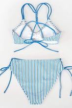 
                        
                          Load image into Gallery viewer, CUPSHE Women's Back Braided Straps Reversible Bottom Strappy Lace Up Bikini Sets
                        
                      