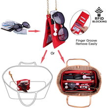 
                        
                          Load image into Gallery viewer, Purse Organizer, Purse Organizer Insert With 2 Metal Zipper, Bag Organizer With RFID Blocking Pocket Purse Organizer insert
                        
                      