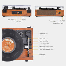 
                        
                          將圖片載入圖庫檢視器 Record Player with Speakers Vinyl Record Player Wireless Turntables - JOY2ESpree
                        
                      