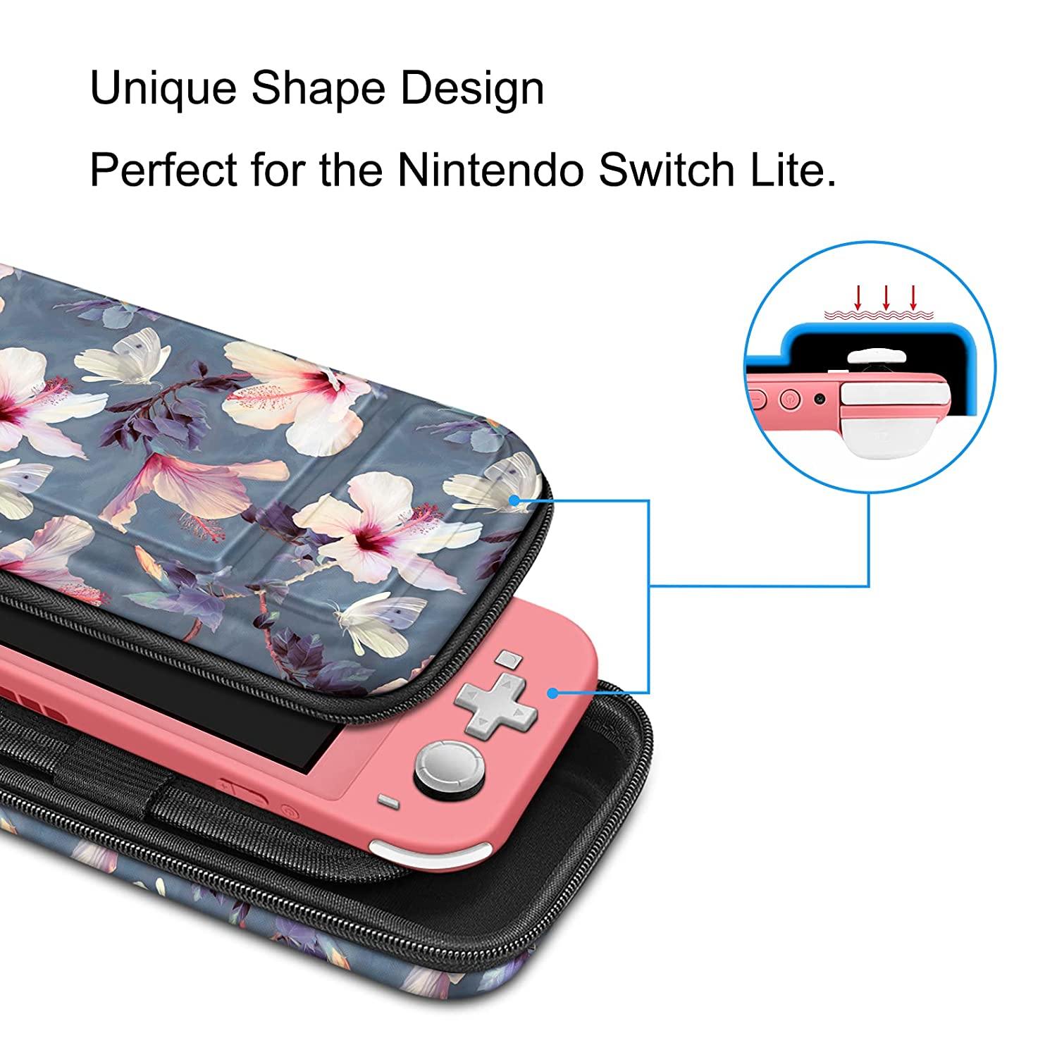 Fintie Carry Case for Nintendo Switch Lite 2019 - [Shockproof] Hard Shell Protective Cover Bag with 15 Game Card/2 Micro SD Card Slots - JOY2ESpree