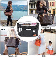 
                        
                          Cargar imagen en el visor de la galería, iN. Purse Organizer Insert with zipper Nylon fabric for women Handbags &amp; Totebag
                        
                      