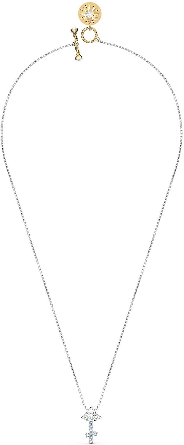 SWAROVSKI Women's All Zodiac Symbols Crystal Pendant, Mixed Metal Finish, Clear White Crystal Necklace Jewelry Collection - JOY2ESpree