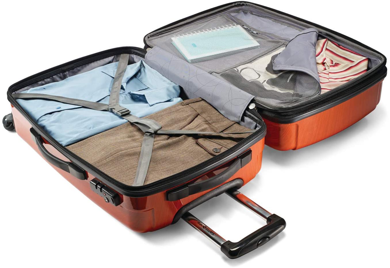 Samsonite Winfield 2 Hardside Expandable Luggage with Spinner Wheels, Charcoal, Checked-Large 28-Inch