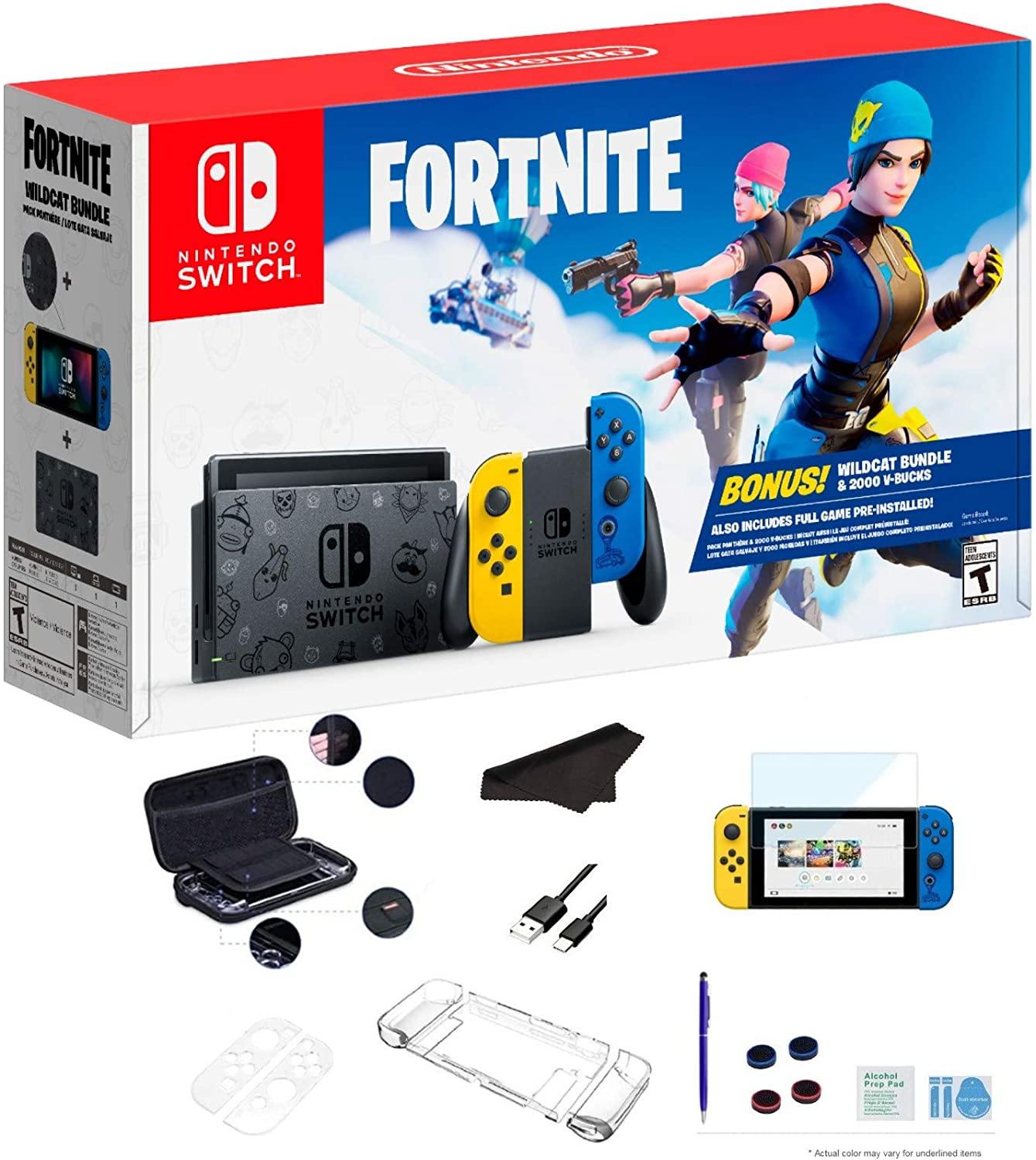 Newest Nintendo Switch Console with Neon Blue and Neon Red Joy-Con + Mario Kart 8 Deluxe - JOY2ESpree