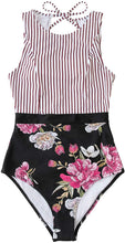 
                        
                          將圖片載入圖庫檢視器 CUPSHE Women's Striped Leafy One Piece Swimsuit
                        
                      
