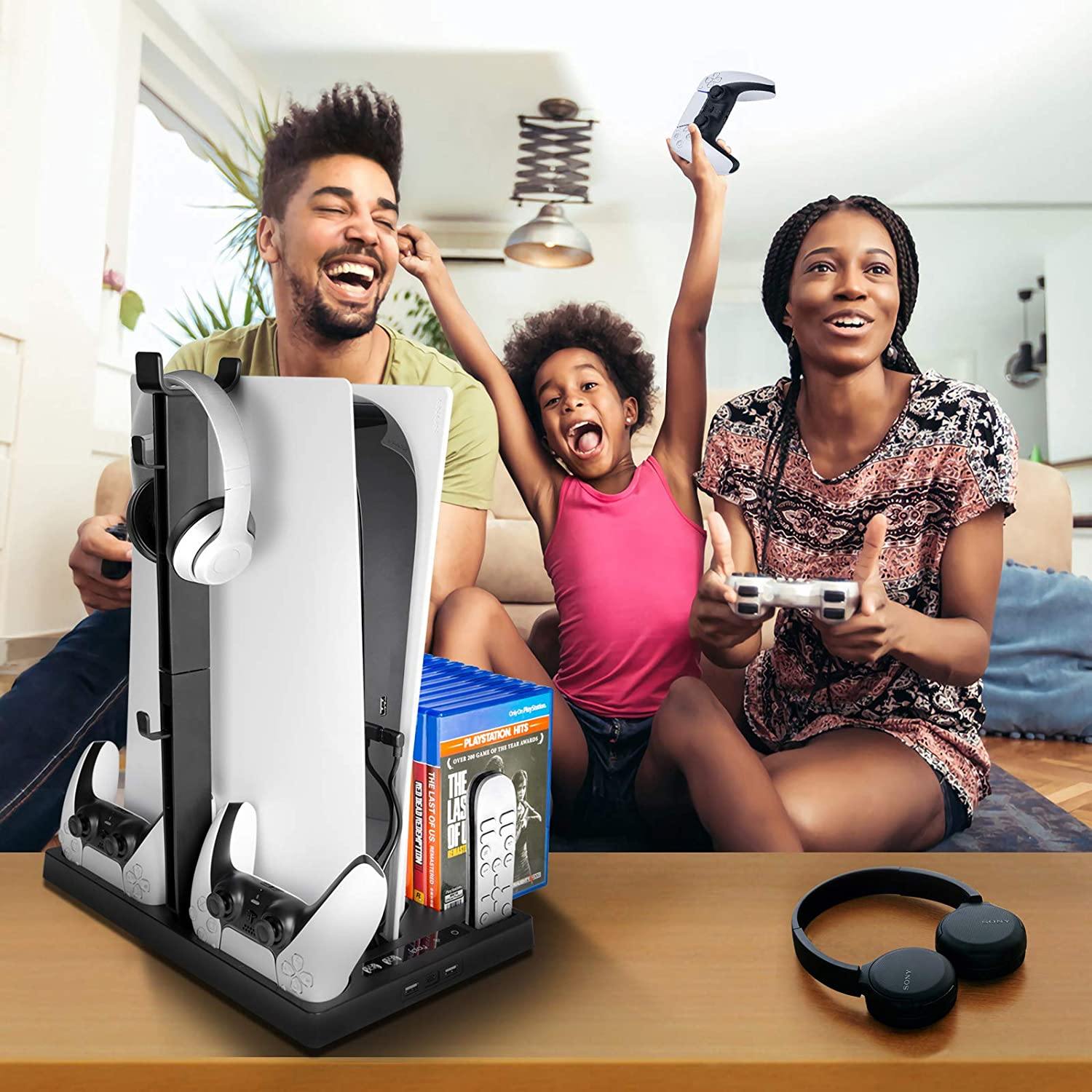 PS5 Stand Cooling Fan Station for Playstation 5/PS5 Digital Edition - JOY2ESpree