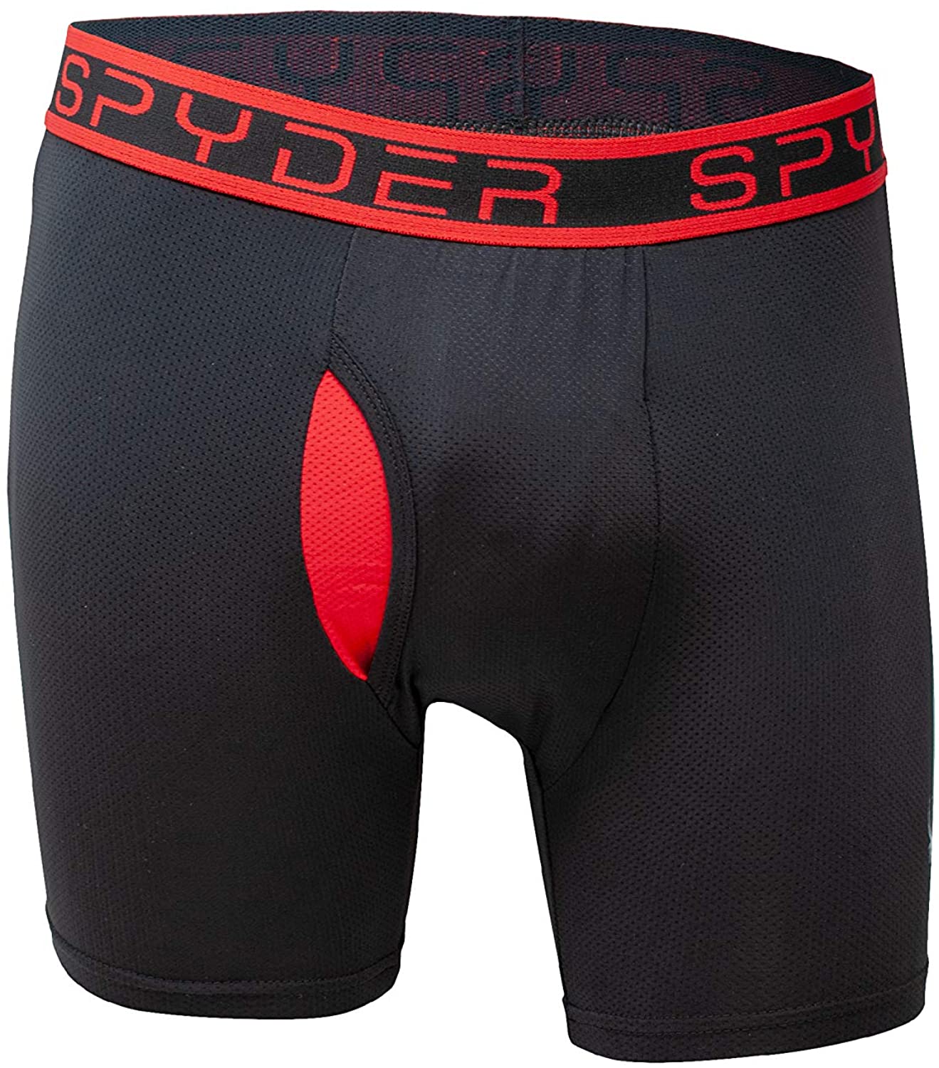 Spyder Performance Mesh Mens Boxer Briefs Sports Underwear 3 Pack W/Fly Front