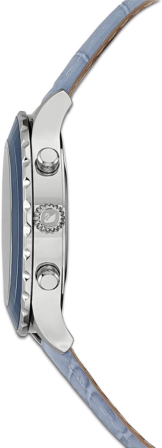 SWAROVSKI Women's Octea Lux Chrono Crystal Watch Collection, Leather Strap - JOY2ESpree