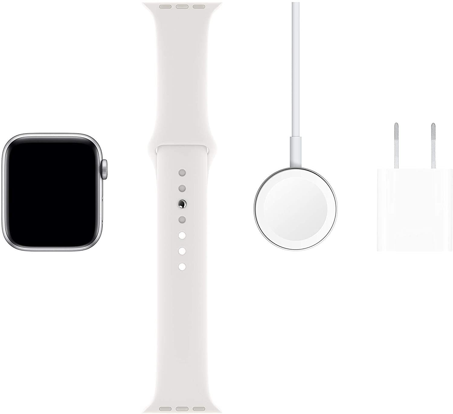 Apple Watch Series 5 (GPS + Cellular, 40MM) - Gold Aluminum Case with Pink Sand Sport Band (Renewed) - JOY2ESpree
