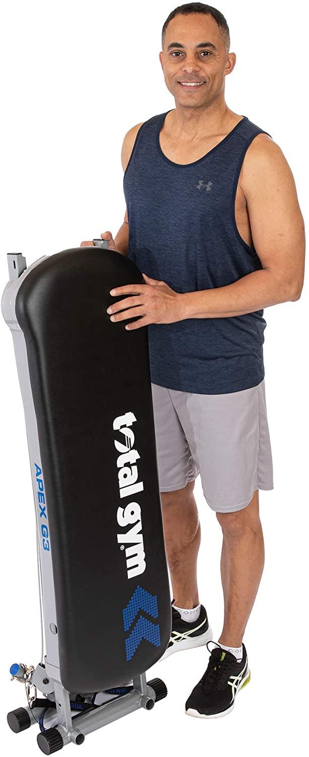 Total Gym APEX Versatile Indoor Home Workout Total Body Strength Training Fitness Equipment with up to 10 Levels of Resistance and Attachments - JOY2ESpree