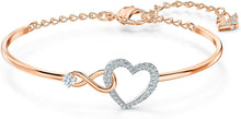 
                        
                          Load image into Gallery viewer, SWAROVSKI Women's Infinity Heart Jewelry Collections, Rose Gold Tone &amp; Rhodium Finish, Clear Crystals - JOY2ESpree
                        
                      
