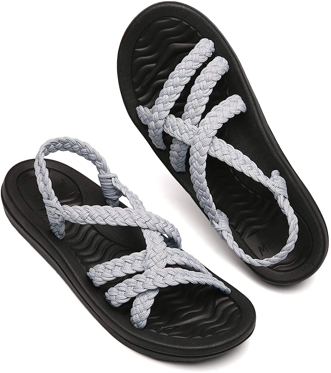 MEGNYA Women's Comfortable Walking Sandals with Arch Support Waterproof for Walking/Hiking/Travel/Wedding/Water Spot/Beach