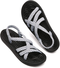 
                        
                          Muat gambar ke penampil Galeri, MEGNYA Women's Comfortable Walking Sandals with Arch Support Waterproof for Walking/Hiking/Travel/Wedding/Water Spot/Beach
                        
                      