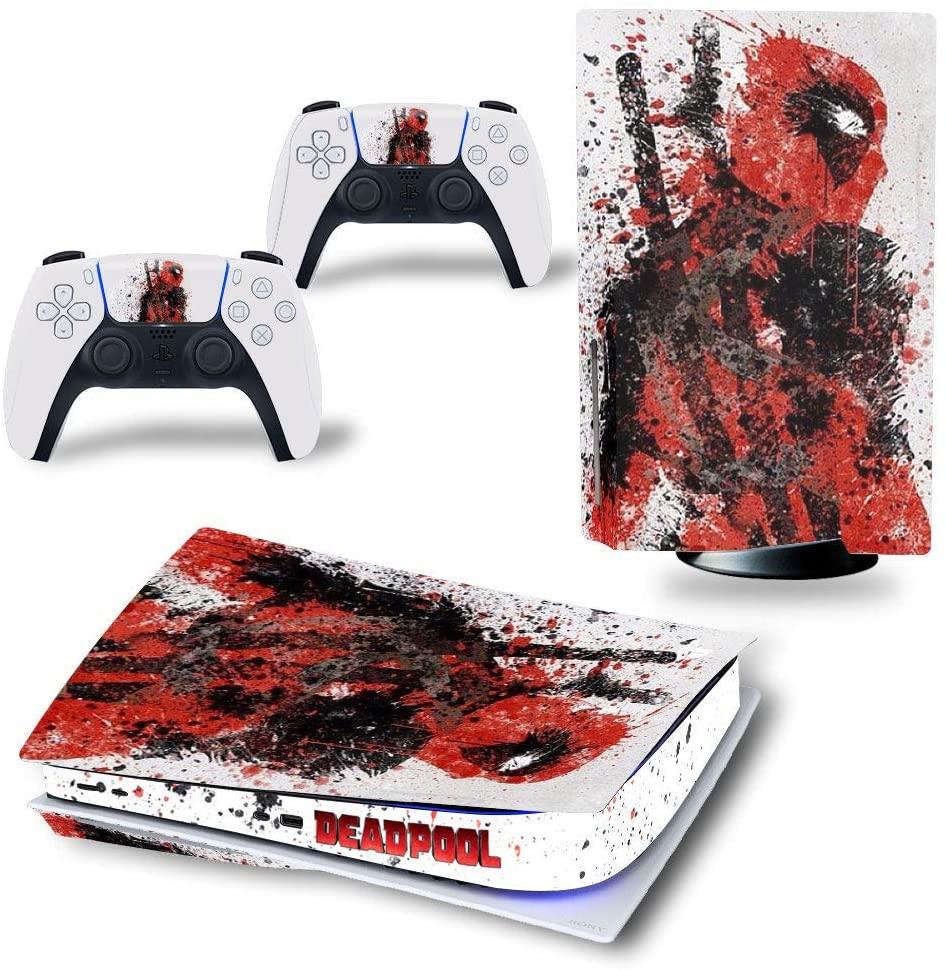 Mmoptop PS5 Skin Aven-GeRs for Playstation 5 Disc Version with Console and Dualsense Controller - Full Set - JOY2ESpree