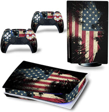 
                        
                          Load image into Gallery viewer, YK MALL PS5 Console PS5 Stickers Vinyl America Flag Skin Pattern Decals Skin Sticker - JOY2ESpree
                        
                      