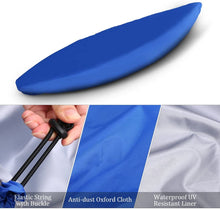 
                        
                          Cargar imagen en el visor de la galería, Blusea Waterproof Kayak Cover, 6.8-19.6ft UV Resistant Kayak Canoe Cover - Professional Boat Storage Cover Shield, Blue/Grey [8 Size]
                        
                      