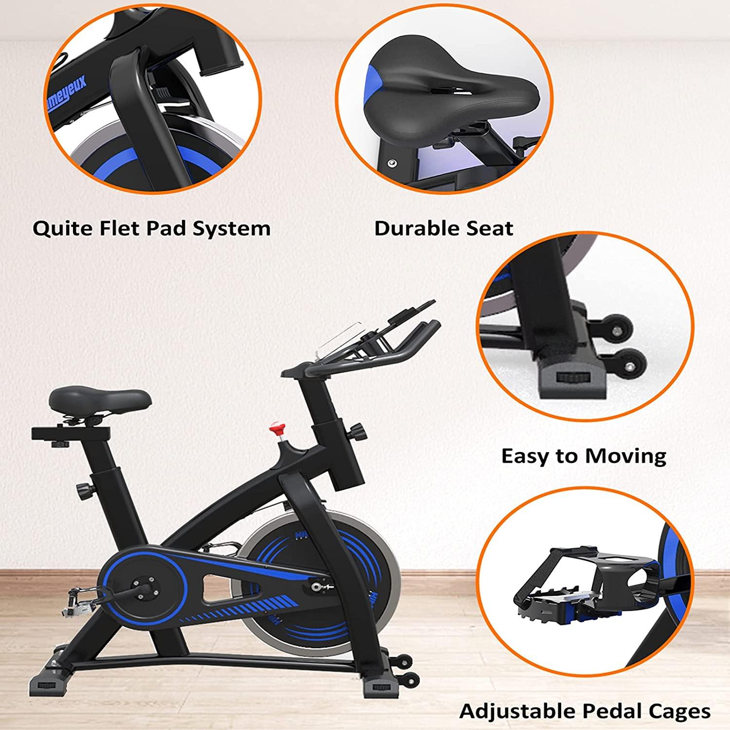 Hitosport Indoor Cycling Bike Stationary, Exercise Bike for Home with LCD Monitor for Home Gym Cardio Workout Bike - JOY2ESpree