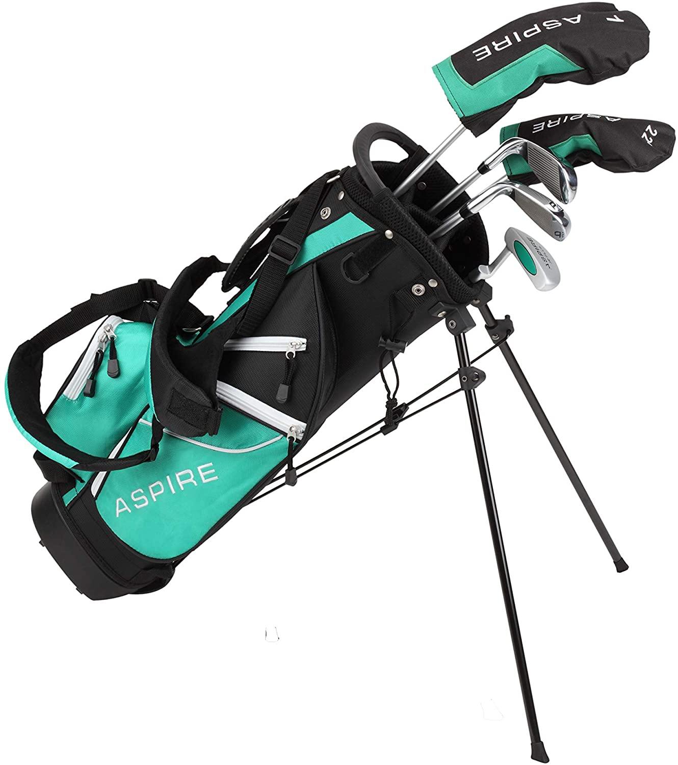 Aspire Junior Plus Complete Golf Club Set for Children, Kids - 5 Age Groups Boys and Girls - Right Hand - JOY2ESpree