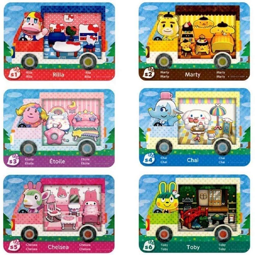 6pcs Collaboration Pack for Animal Crossing,NFC Sanrio Card,Compatible Switch Games New Horizons (A2) - JOY2ESpree