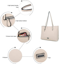 
                        
                          Cargar imagen en el visor de la galería, K.EYRE Women's Soft Faux Leather Tote Bag Purse Handbags Wallet Tote Shoulder Bag Purse Large Capacity
                        
                      