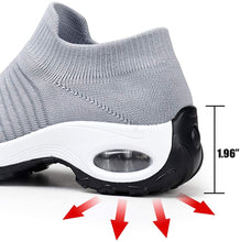 
                        
                          Load image into Gallery viewer, STQ Slip On Breathe Mesh Walking Shoes Women Fashion Sneakers Comfort Wedge Platform Loafers
                        
                      