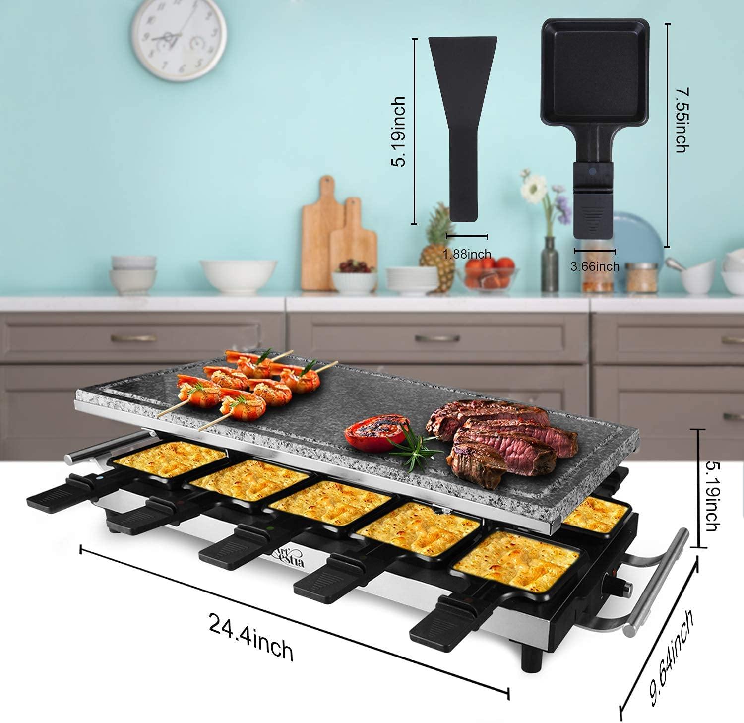 Artestia Raclette Table Grill,1500W Electric Indoor Grill,10 Paddles Korean Bbq Grill - JOY2ESpree
