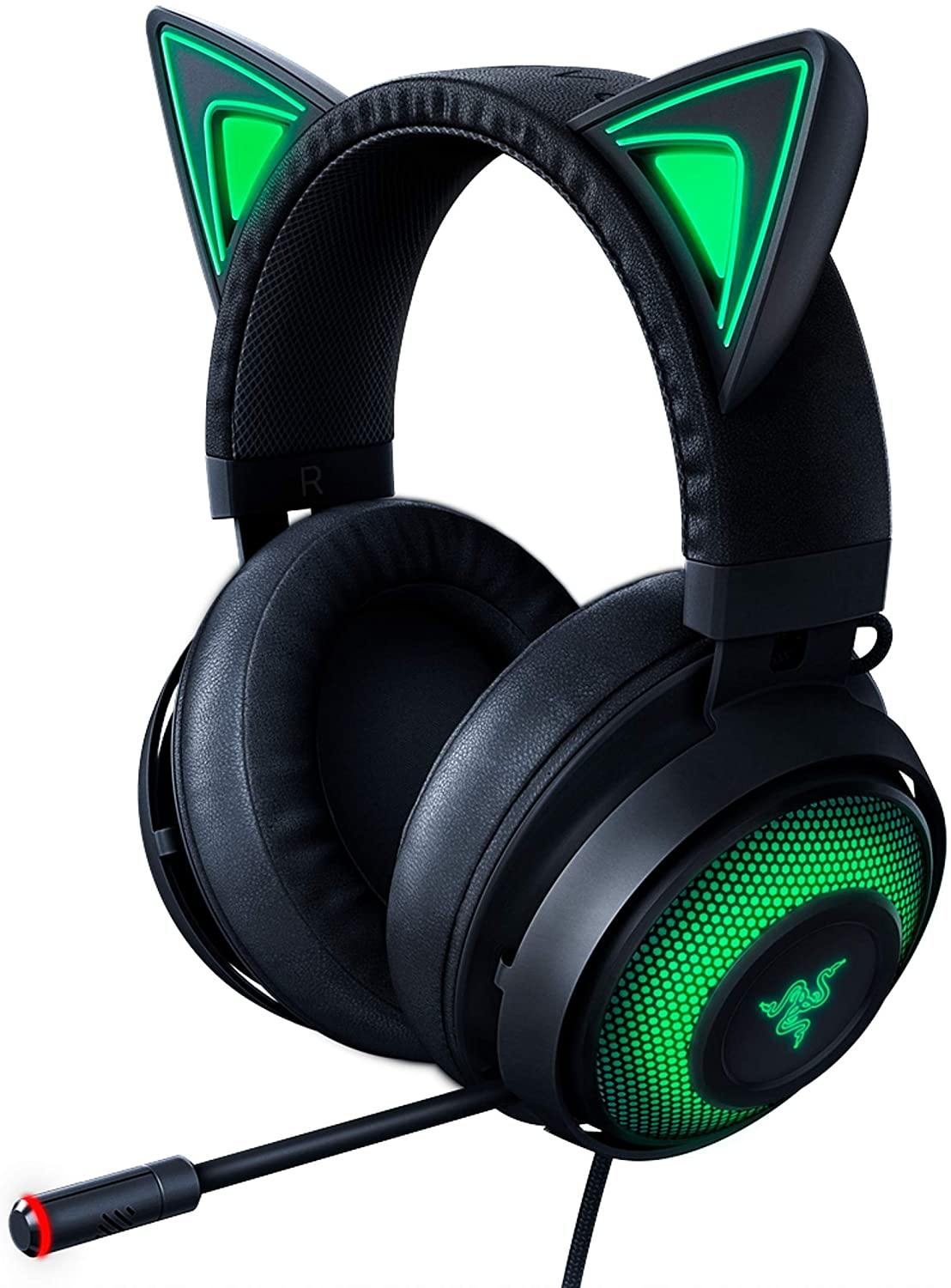 Razer Kraken Gaming Headset: Lightweight Aluminum Frame, Retractable Noise Isolating Microphone - JOY2ESpree