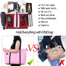 
                        
                          Load image into Gallery viewer, Laptop Tote Purse Large, Business Women Work Bag Teacher Tote Bag Many Pockets
                        
                      