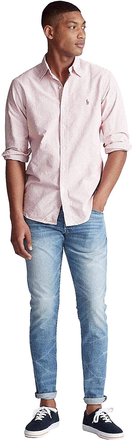 Polo Ralph Lauren Mens Classic Fit Oxford Longsleeve Buttondown Shirt
