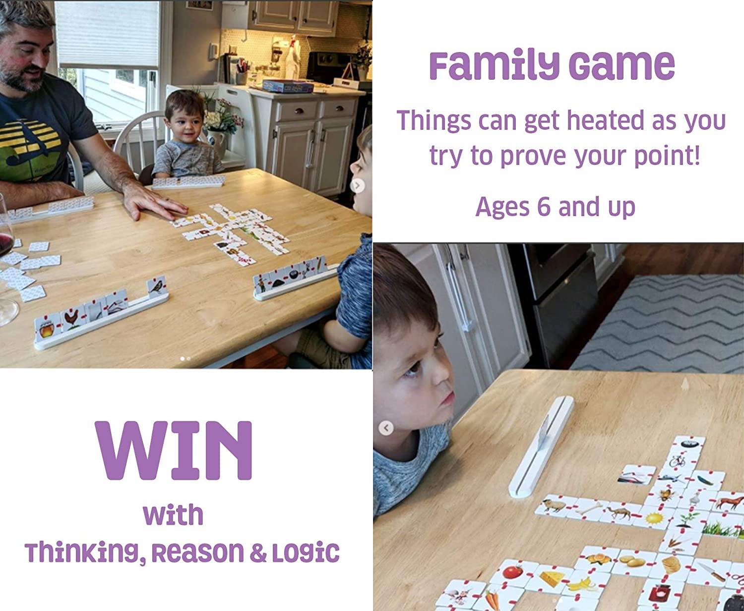 Chalk and Chuckles Rolling Tales, Story Telling Wooden Dice Cubes with Feelings & Objects Ages 5 to 99 Years Old Create Endless Stories - JOY2ESpree