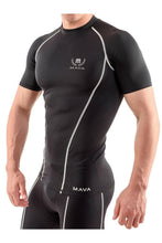 
                        
                          गैलरी व्यूवर में इमेज लोड करें, Mava Sports Men's Short Sleeve Compression T Shirt - Workout Baselayer Shapewear - JOY2ESpree
                        
                      