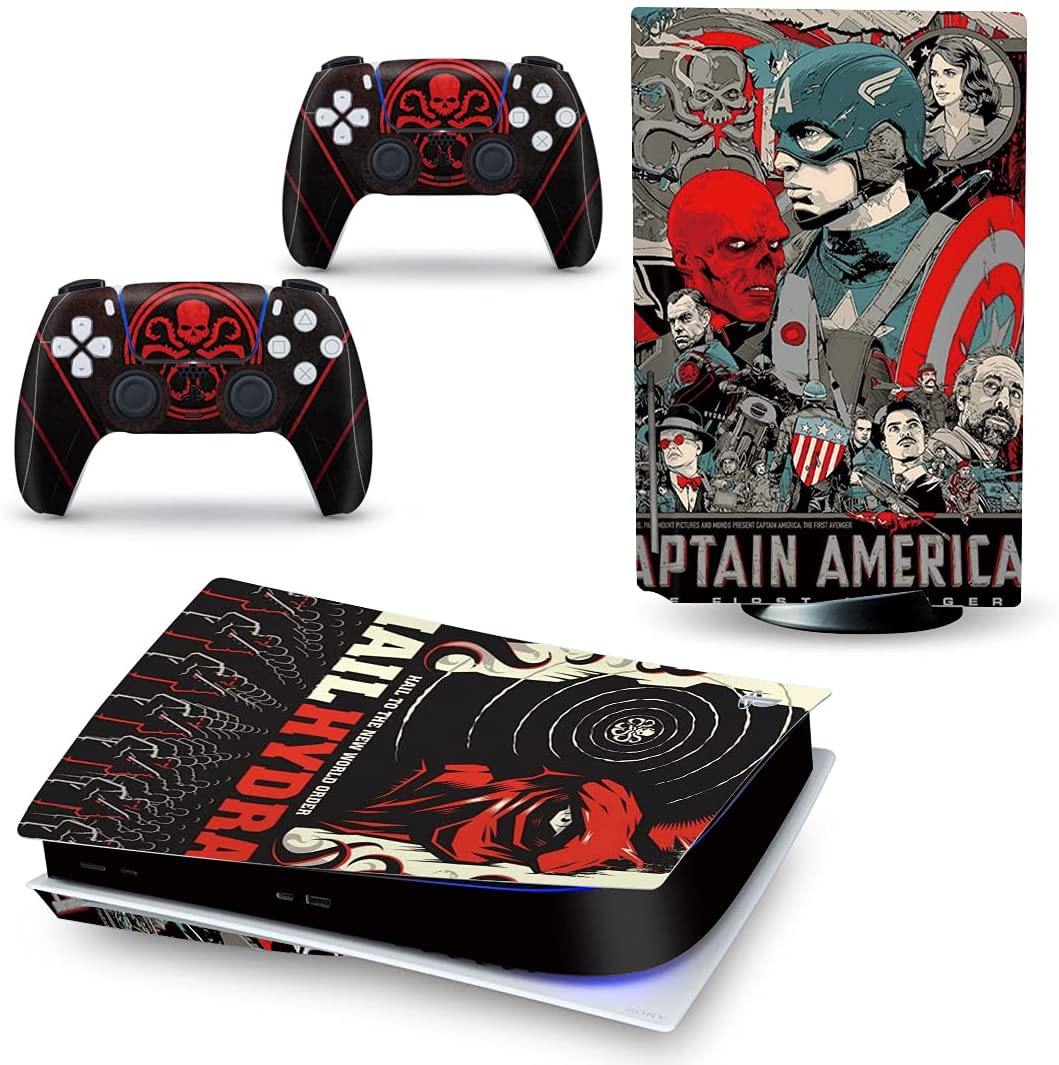 Mmoptop PS5 Skin Venom for Playstation 5 Disc Edition with Console and Dualsense Controller Full Set - JOY2ESpree