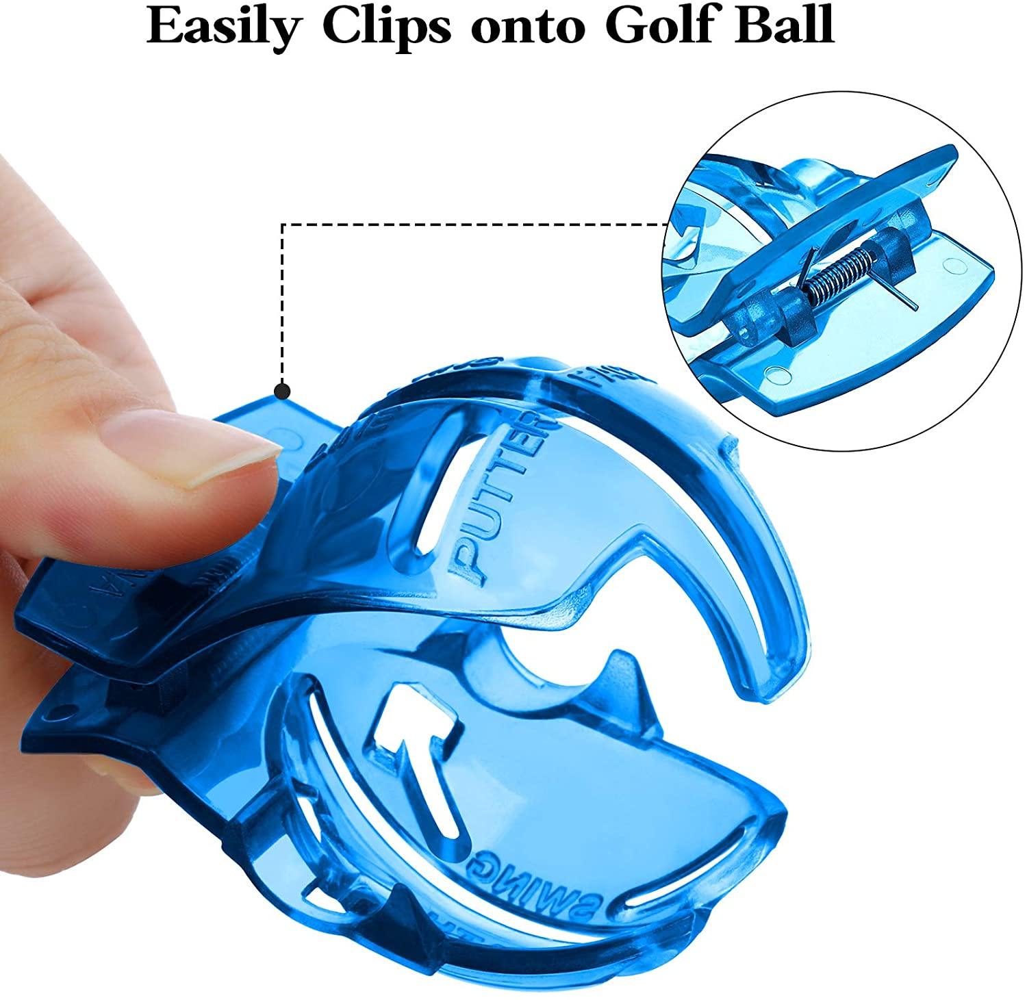 WILLBOND 2 Pieces Golf Ball Line Liner Drawing Marking Alignment Putting Tool and 2 Pieces Golf Ball Marker Pen, 4 Pieces Totally - JOY2ESpree