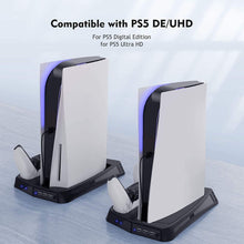 
                        
                          將圖片載入圖庫檢視器 Vertical Stand with Cooling Fan, for PS5 and Playstation 5 Digital Edition Console - JOY2ESpree
                        
                      