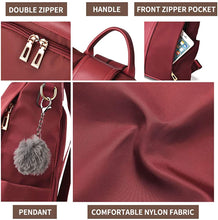 
                        
                          Load image into Gallery viewer, Women Backpack Purse Waterproof Nylon Anti-theft Rucksack Lightweight Shoulder Bag
                        
                      