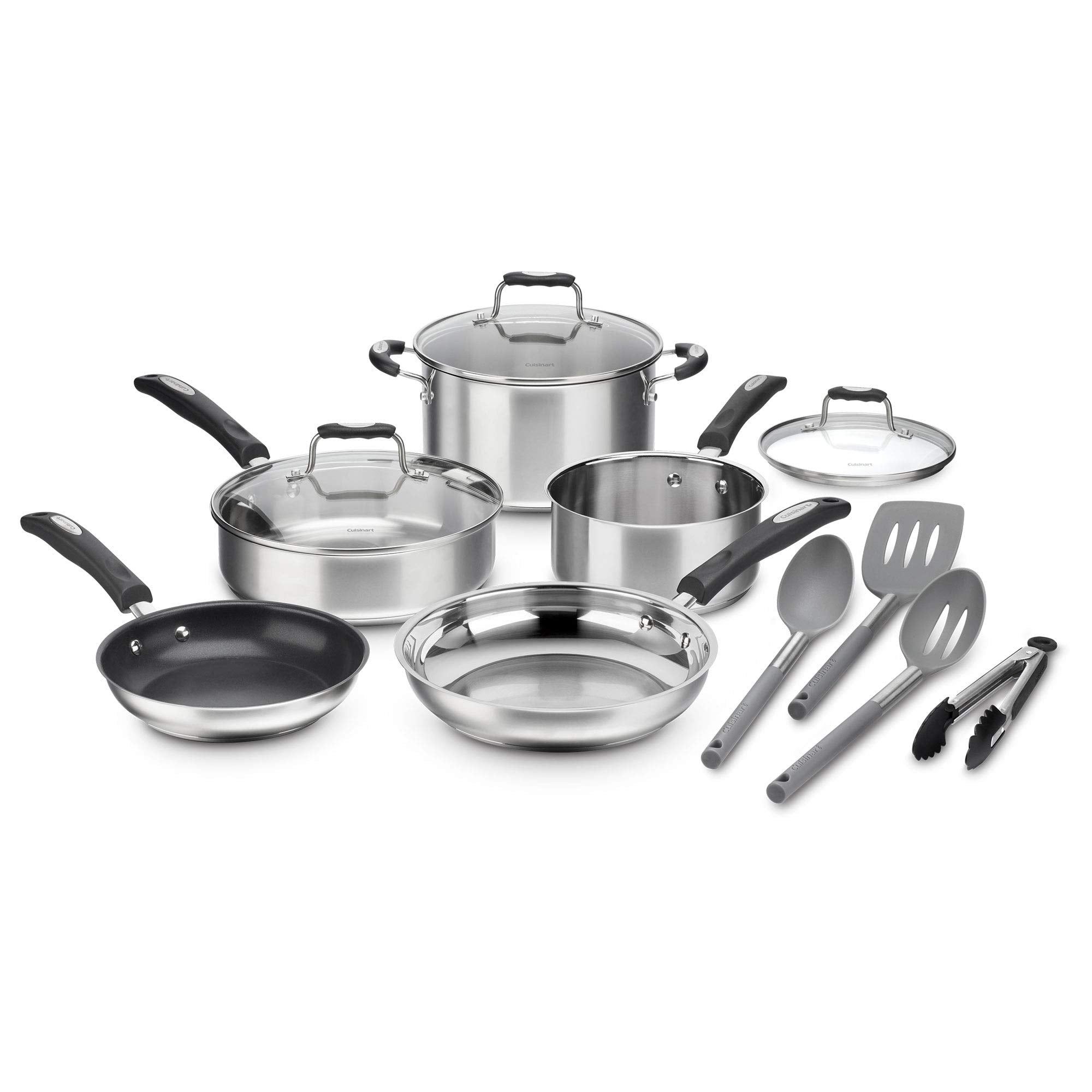 Cuisinart P87-12 Multiclad Pro Triple Ply Stainless Cookware 12 Piece Collection - JOY2ESpree