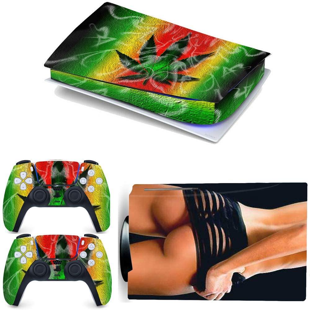 Decals Cover Whole Body Skin Protector for PS5 Playstation 5 Console Wrap Sticker Skin with 2 Wireless DualSense Controller Decal - JOY2ESpree