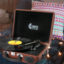 
                        
                          將圖片載入圖庫檢視器 Retro Record Player for 33/45/78 RPM Vinyl Records,Bluetooth Belt-Drive Turntable - JOY2ESpree
                        
                      