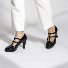 
                        
                          Muat gambar ke penampil Galeri, MACKIN J G574-1 Women's Mary Jane Vintage Heels Chunky Platform T-Strap Dress Pumps
                        
                      