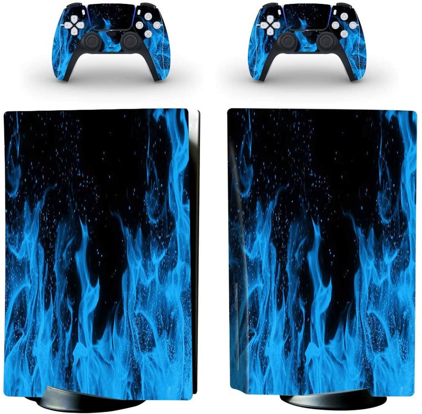 gotor Vinyl Skin Decals Cover Sticker for PS5 Playstation 5 Digital Edition Console and 2 Controllers Skins (Playstation 5 Digital Edition, A07) - JOY2ESpree