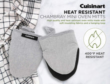 
                        
                          Muat gambar ke penampil Galeri, Cuisinart Chambray Neoprene Mini Oven Mitts, 2 Pack – Heat Resistant to 400 F . - JOY2ESpree
                        
                      