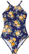 
                        
                          गैलरी व्यूवर में इमेज लोड करें, CUPSHE Women's One Piece Swimsuit Floral Print High Neck Scallop Bathing Suit
                        
                      