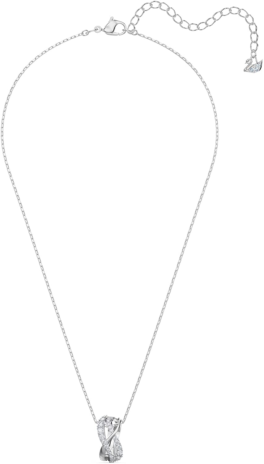 Swarovski Women's Twist Row Necklace Collection, Blue Crystals, Purple Crystals, Clear Crystals - JOY2ESpree