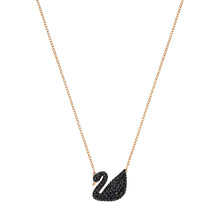 
                        
                          將圖片載入圖庫檢視器 SWAROVSKI Women's Iconic Swan Jewelry Collection, Rose Gold Tone Finish, Black Crystals - JOY2ESpree
                        
                      
